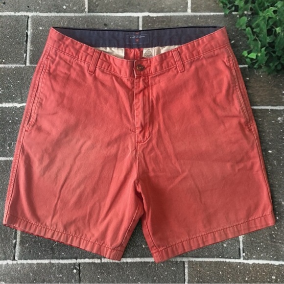 Saddlebred Red Flat Front Chino Shorts Size 32 - Picture 1 of 15